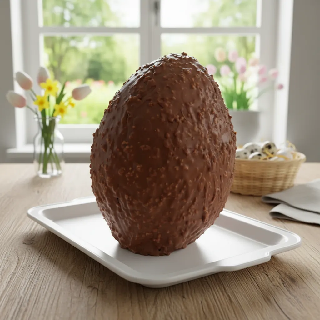 Oeuf de Pâques marbré