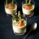 Panna cotta asperges saumon