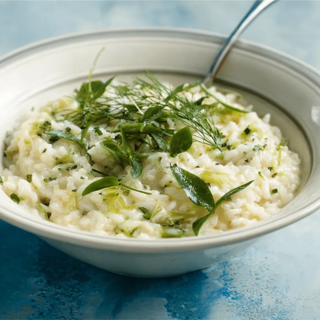 Risotto aux asperges vertes : recette italienne facile et crémeuse 4 Risotto aux asperges vertes