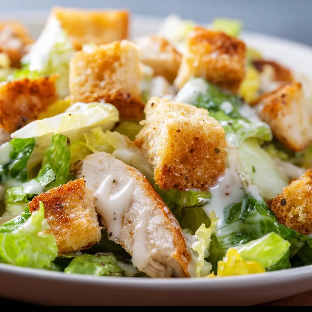 Salade Caesar poulet : recette simple et savoureuse 4 Salade Caesar poulet