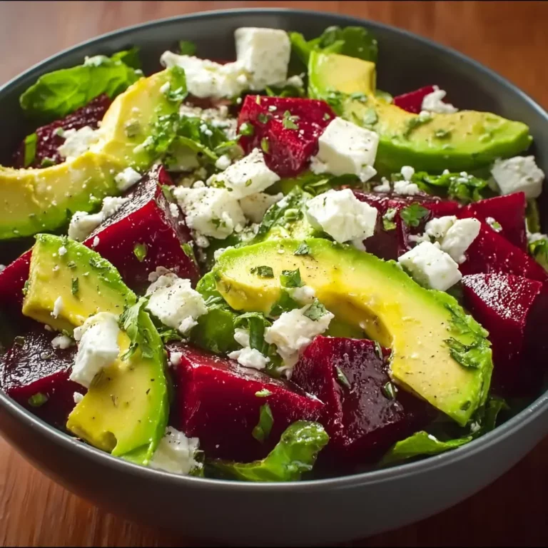 Salade betteraves avocat