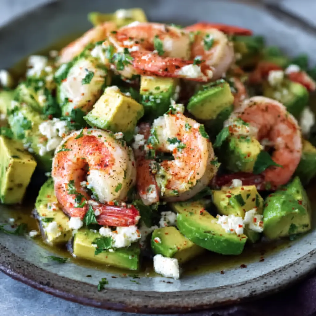 Salade crevettes avocat