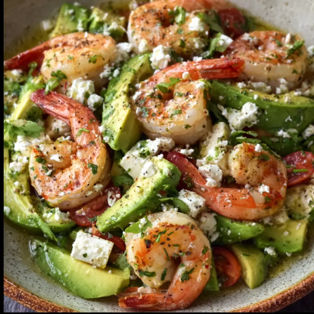 Salade crevettes avocat