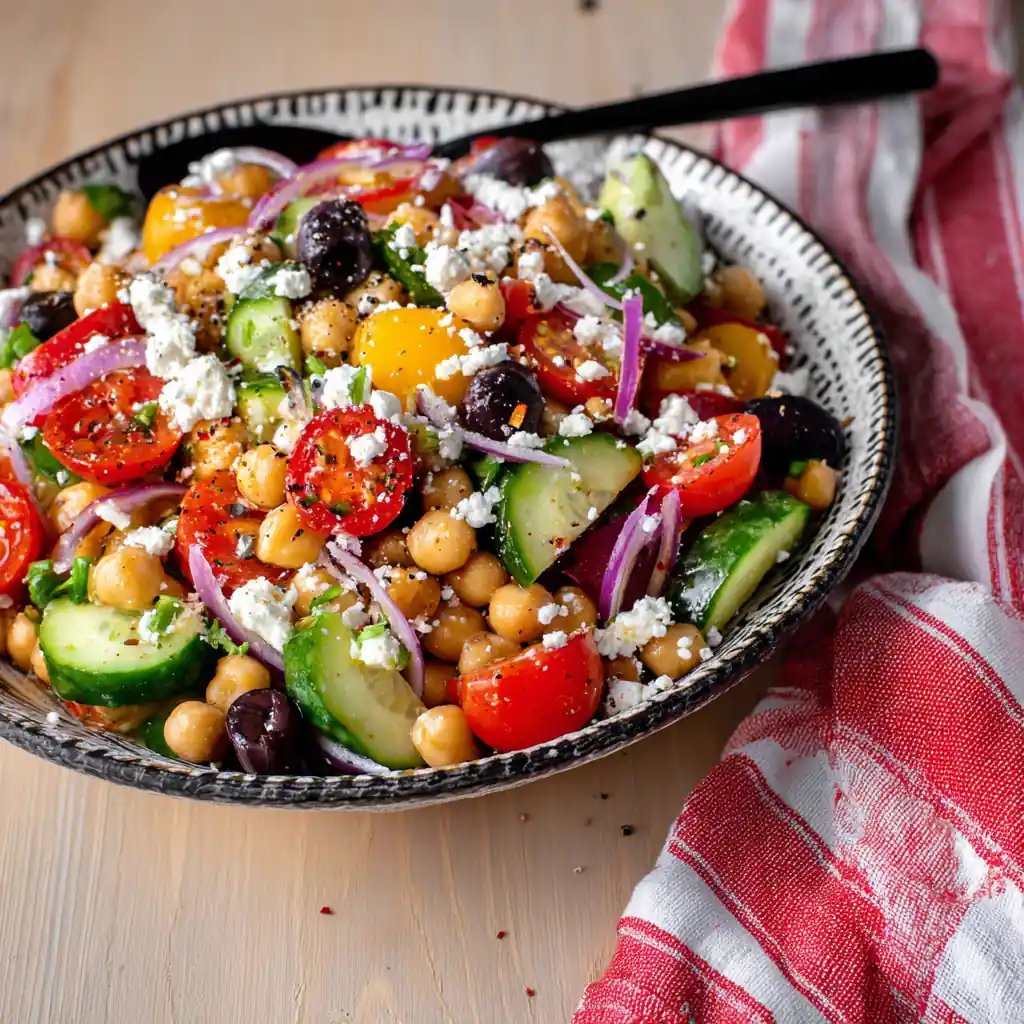 Salade de pois chiche pimentée