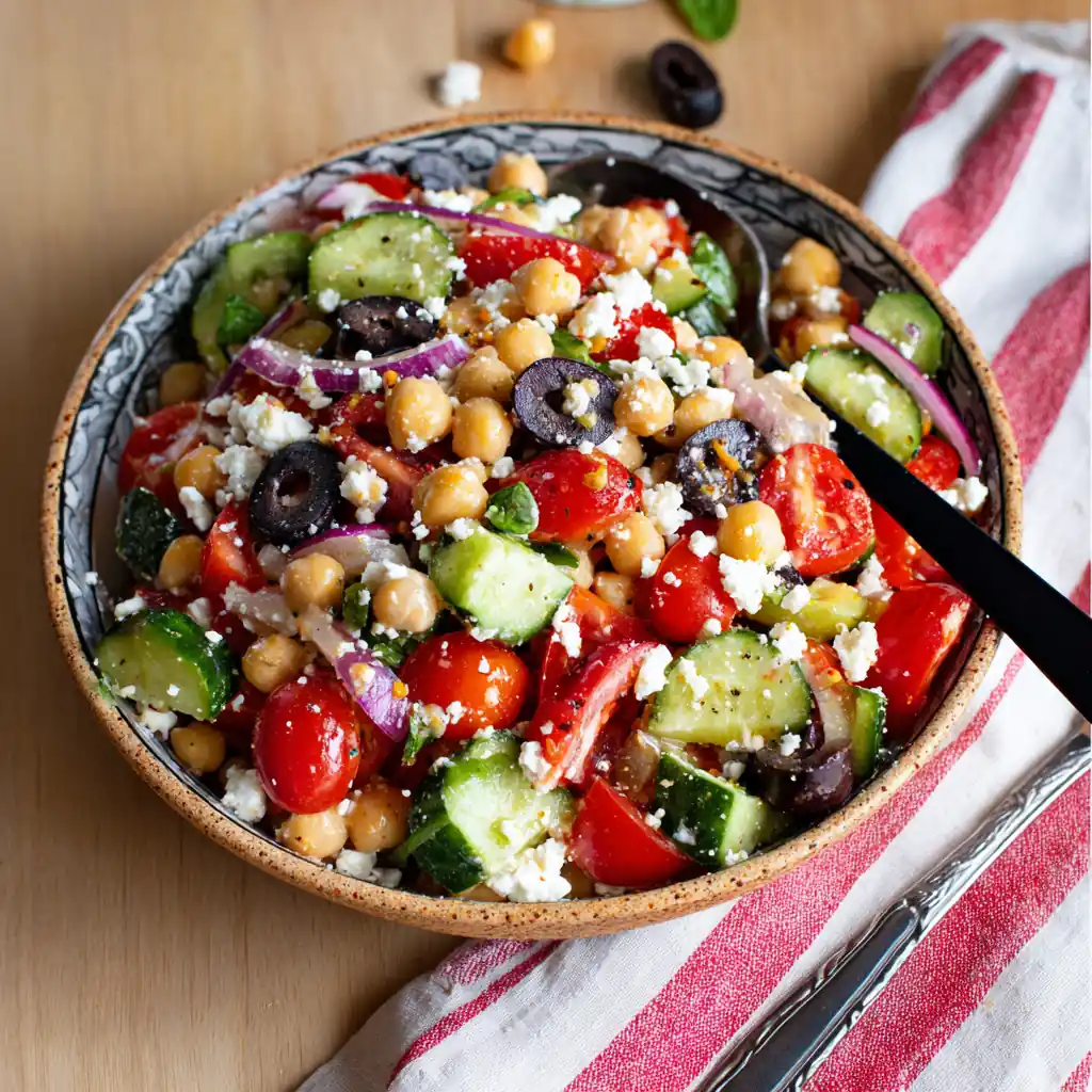 Salade de pois chiche pimentée