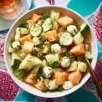Salade melon concombre
