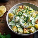 Salade smashed potatoes