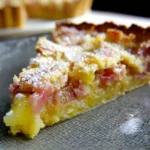 Tarte amandine rhubarbe