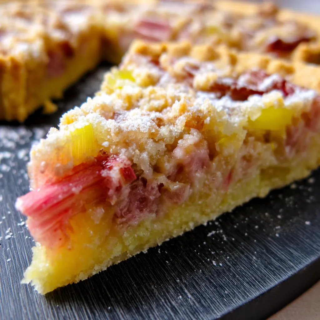 Tarte amandine rhubarbe facile et savoureuse 4 Tarte amandine rhubarbe