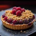 Tarte crumble framboise