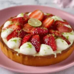 Tarte fraise citron vert