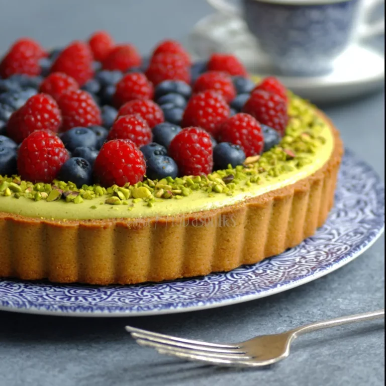 Tarte fruits pistaches