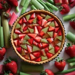 Tarte graphique rhubarbe
