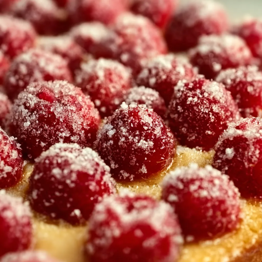 Tarte mascarpone vanille framboises
