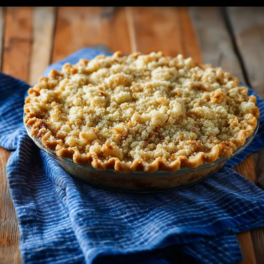 Tarte rhubarbe crumble
