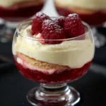 Tiramisu framboises biscuits roses