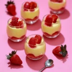 Verrines façon fraisier