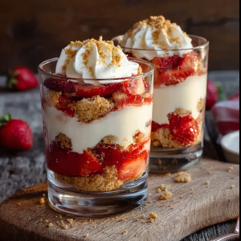 Verrines fraises crème mascarpone