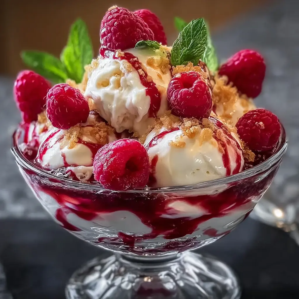 Verrines framboise mascarpone meringue
