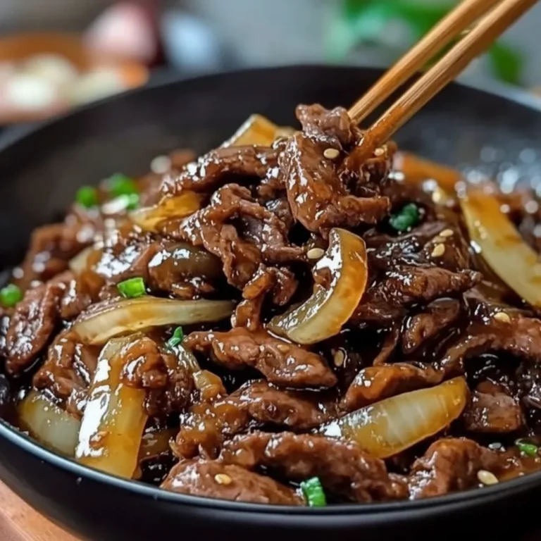 Bœuf sauté aux oignons