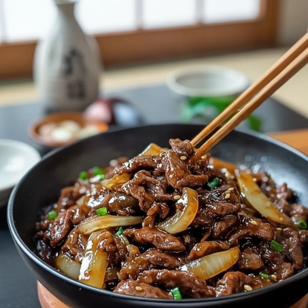 Bœuf sauté aux oignons : recette rapide et savoureuse 4 Bœuf sauté aux oignons
