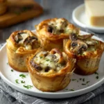 Bouchées de champignons gratinés