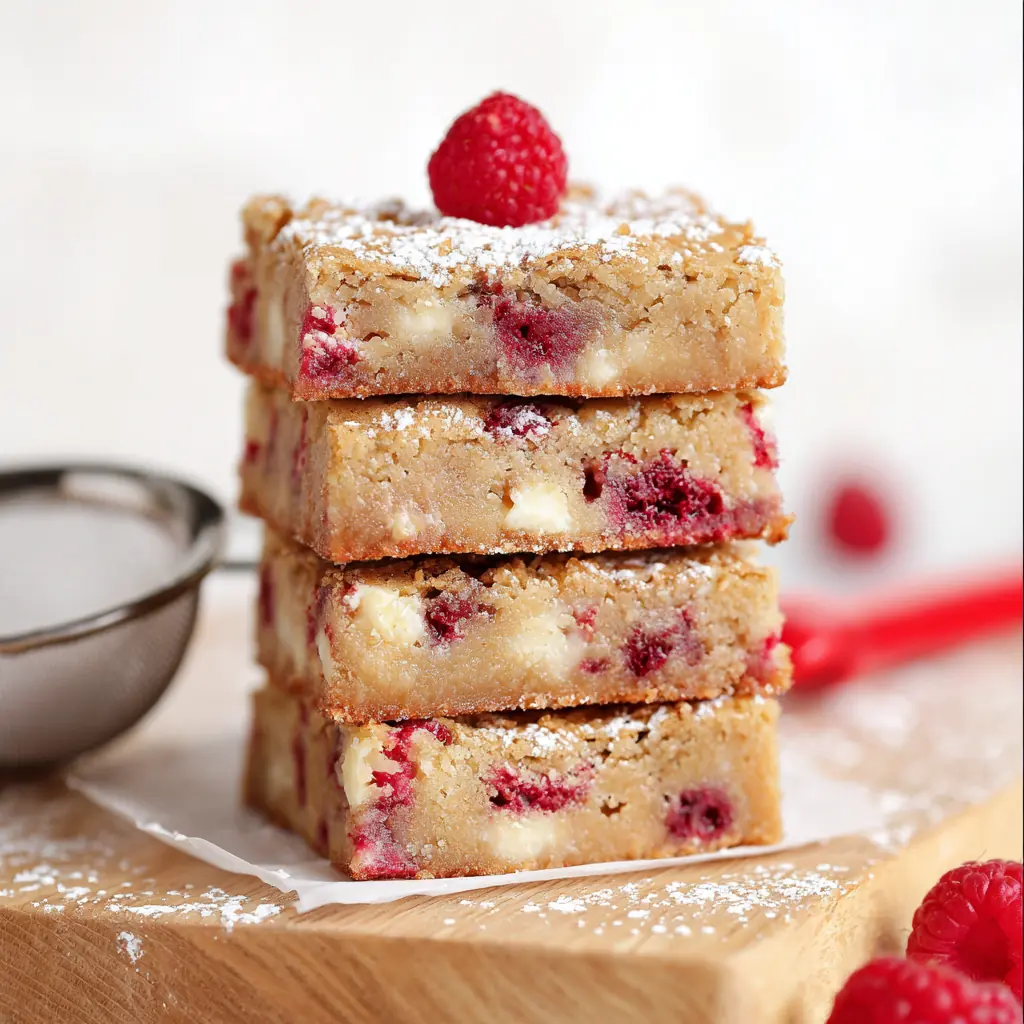 Brownie chocolat blanc fondant aux framboises irrésistible 4 Brownie chocolat blanc