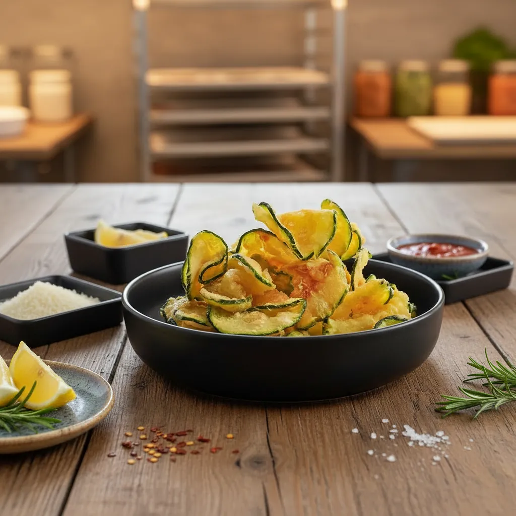 Chips de courgettes croustillantes au four en 5 minutes 4 Chips de courgettes