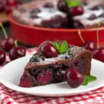 Clafoutis chocolat cerises