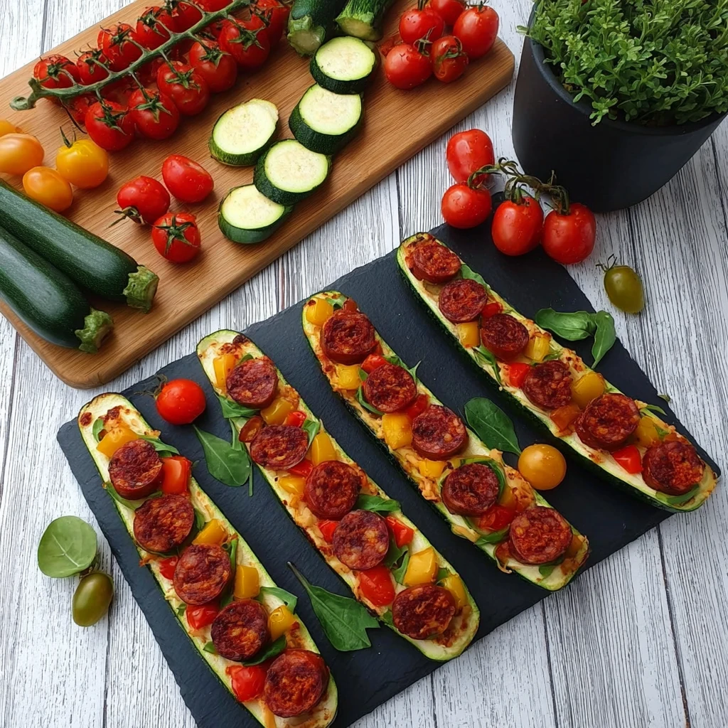 Courgette pizza