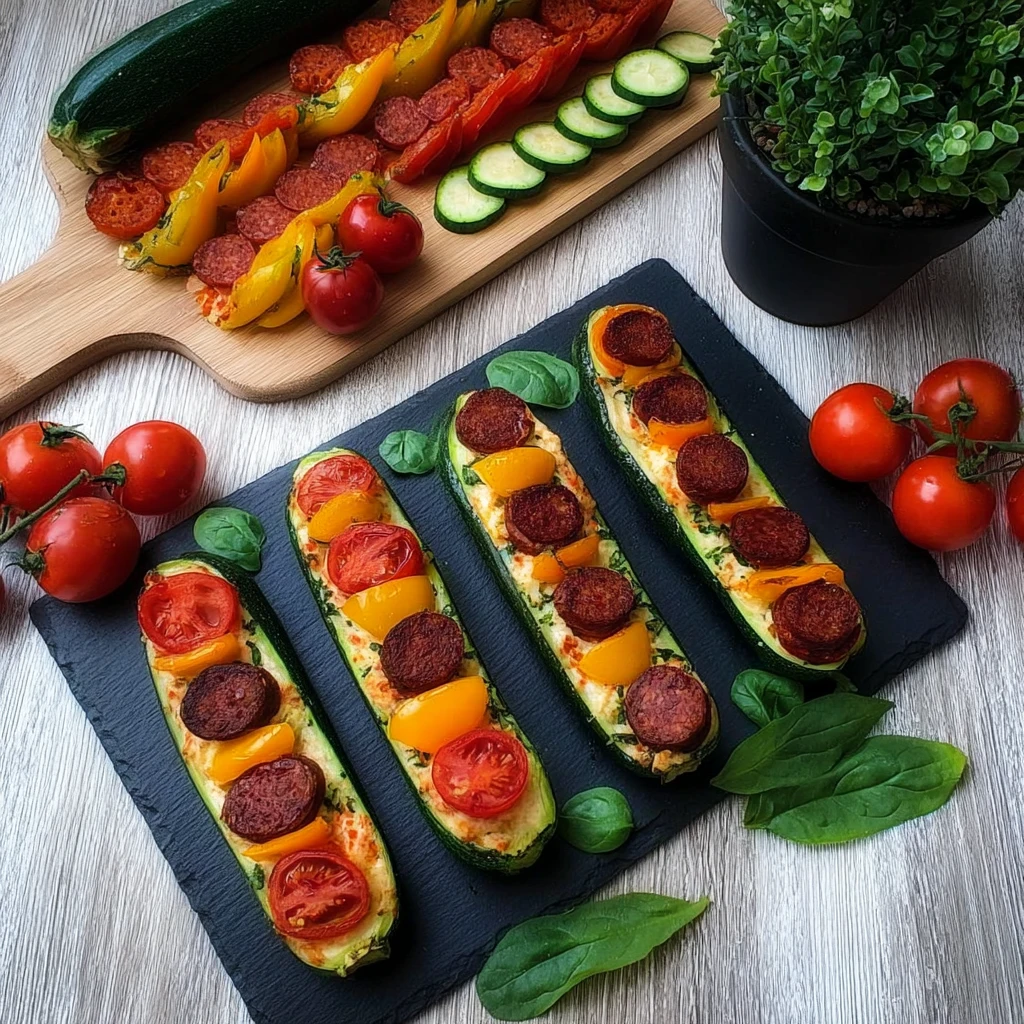 Courgette pizza