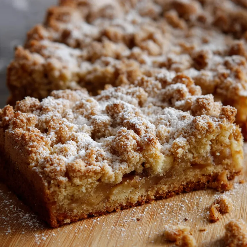 Crumbcake rhubarbe