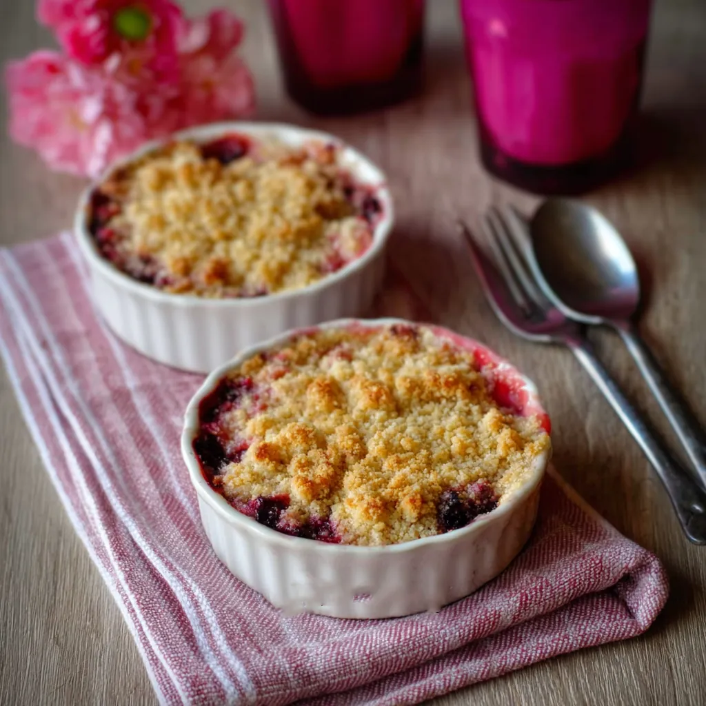 Crumble framboises