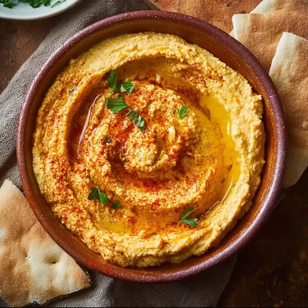 Houmous butternut crémeux et savoureux pour un apéro sain 4 Houmous butternut