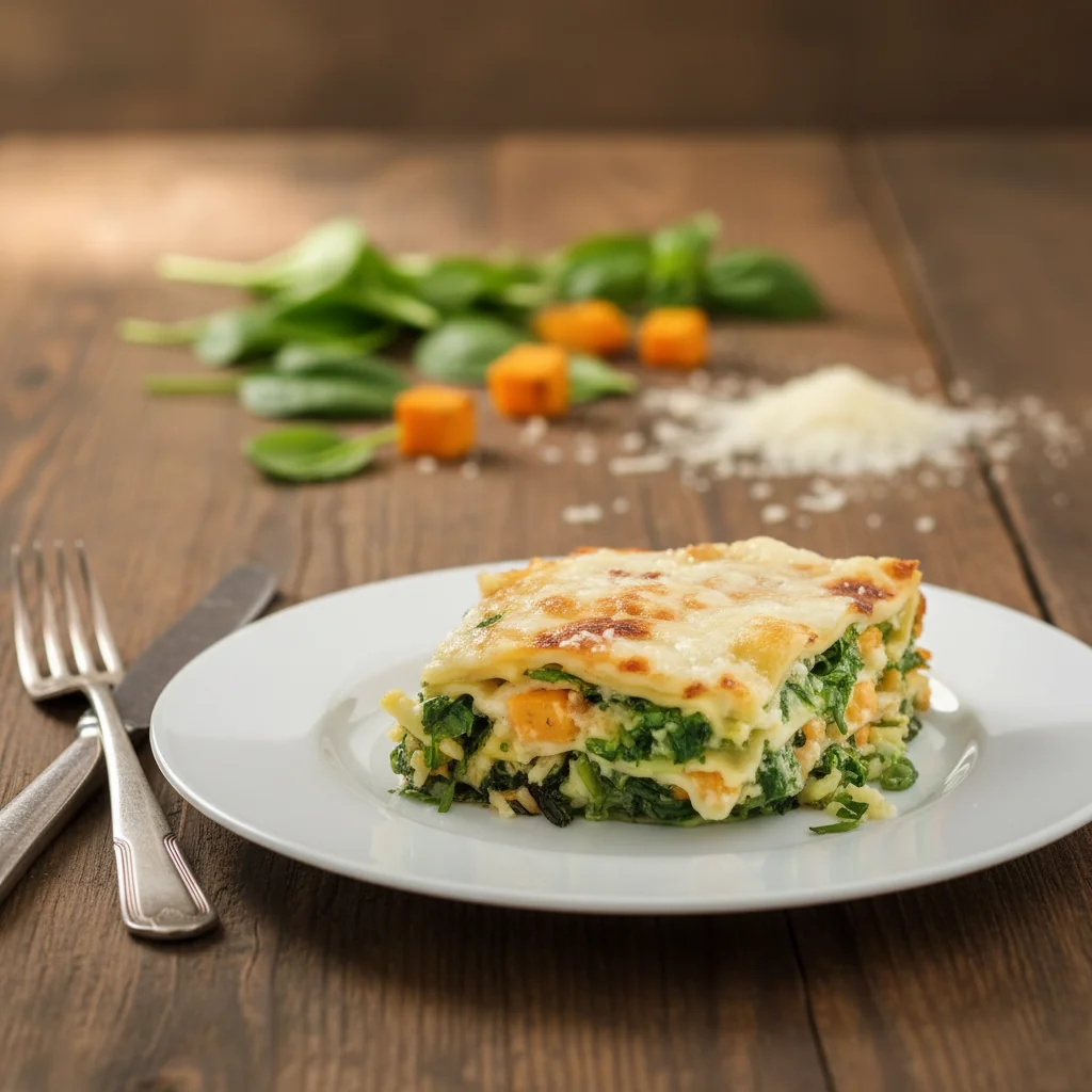 Lasagnes au saumon et épinards