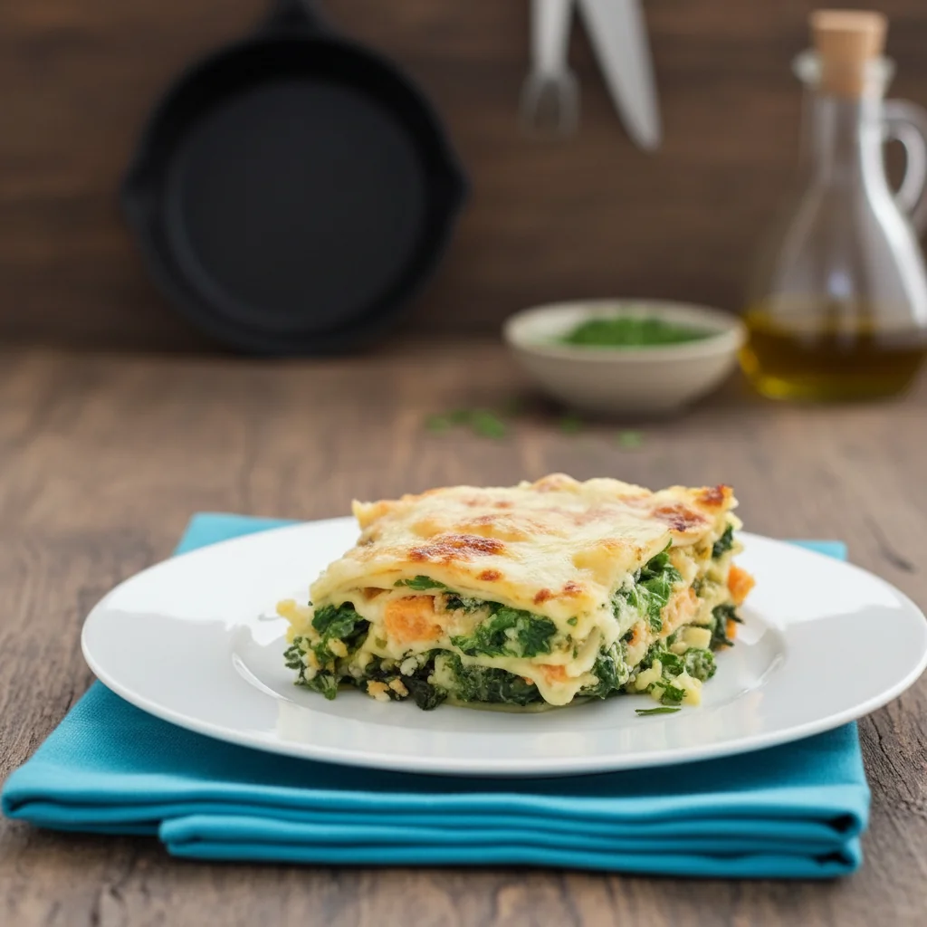 Lasagnes au saumon et épinards