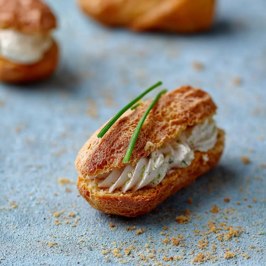 Mini éclairs au thon faciles : recette apéritif festive et gourmande 4 Mini éclairs au thon