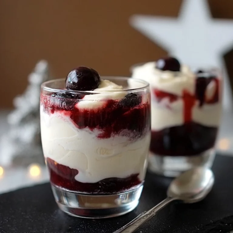 Mousse mascarpone cerises