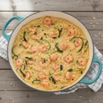 One pot Orzo crevettes