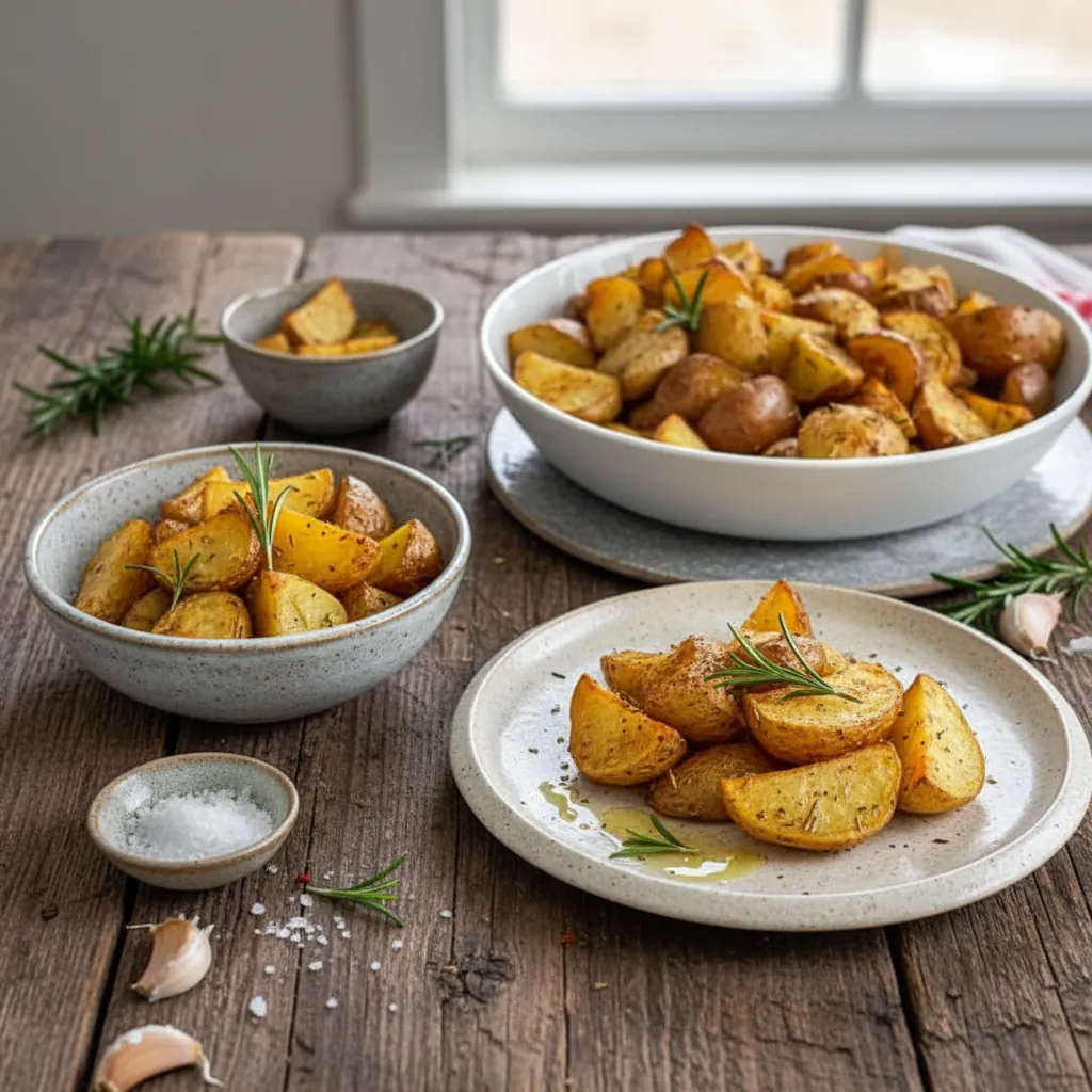Pommes de terre rôties fines herbes