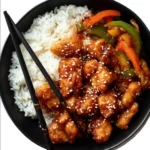 Poulet croustillant au miel