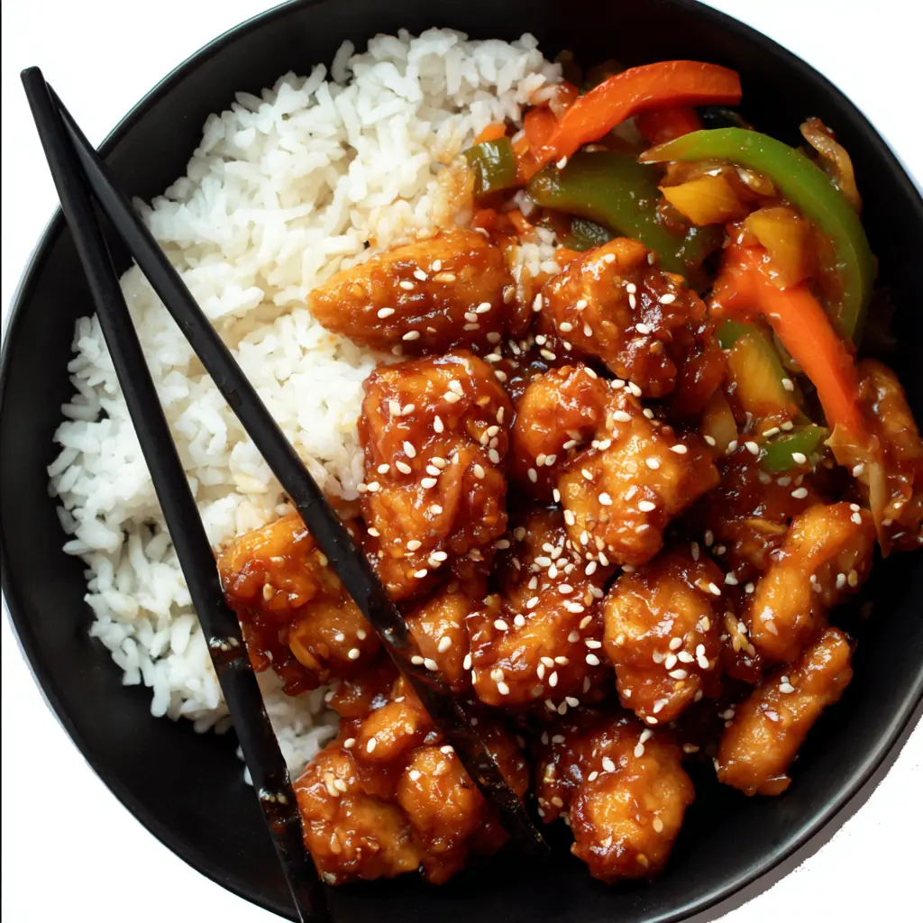 Poulet croustillant au miel