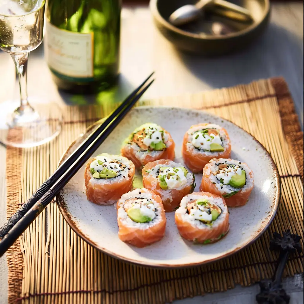 Roulés saumon fumé avocat