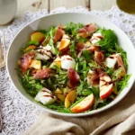 Salade de pêches rôties