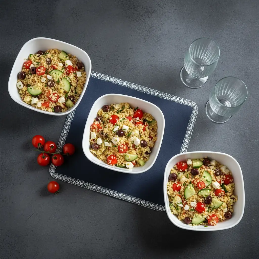 Salade de perles fraîche et facile façon grecque 4 Salade de perles
