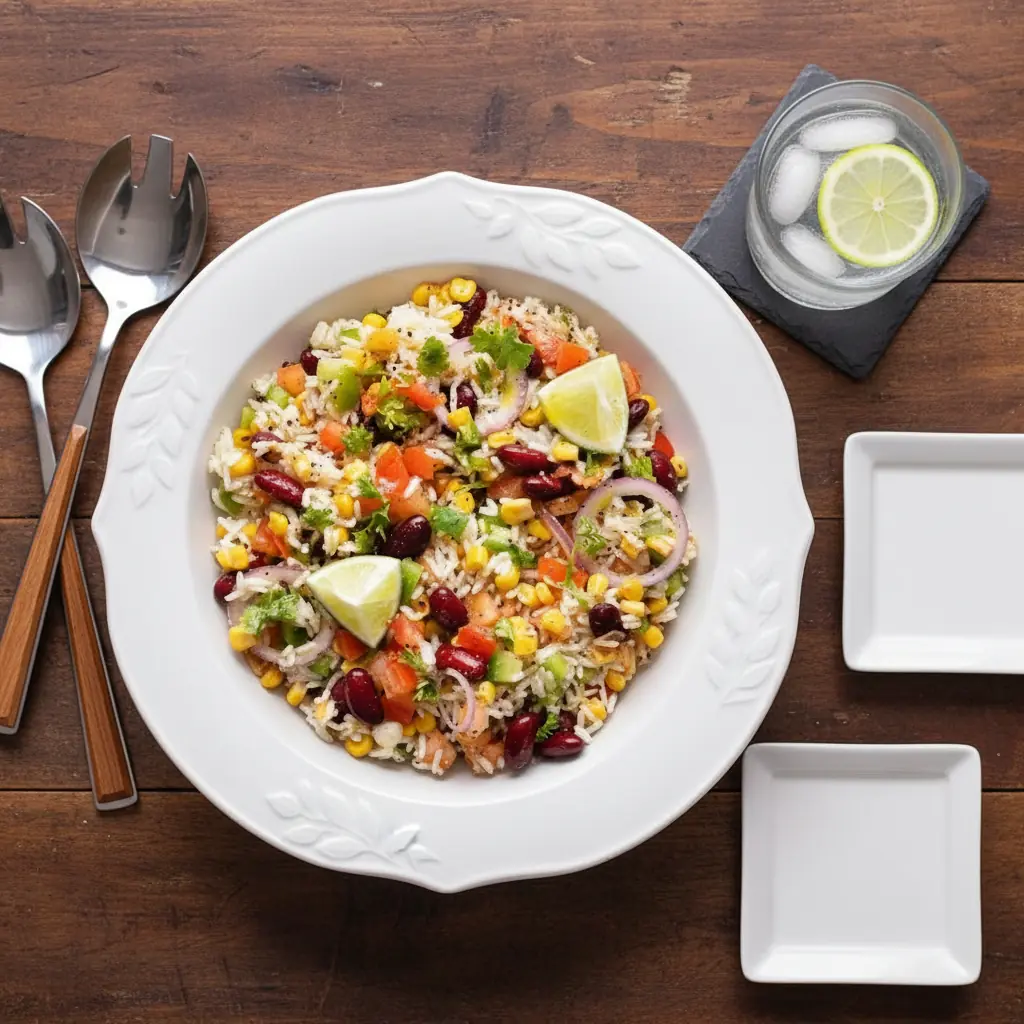Salade de riz mexicaine