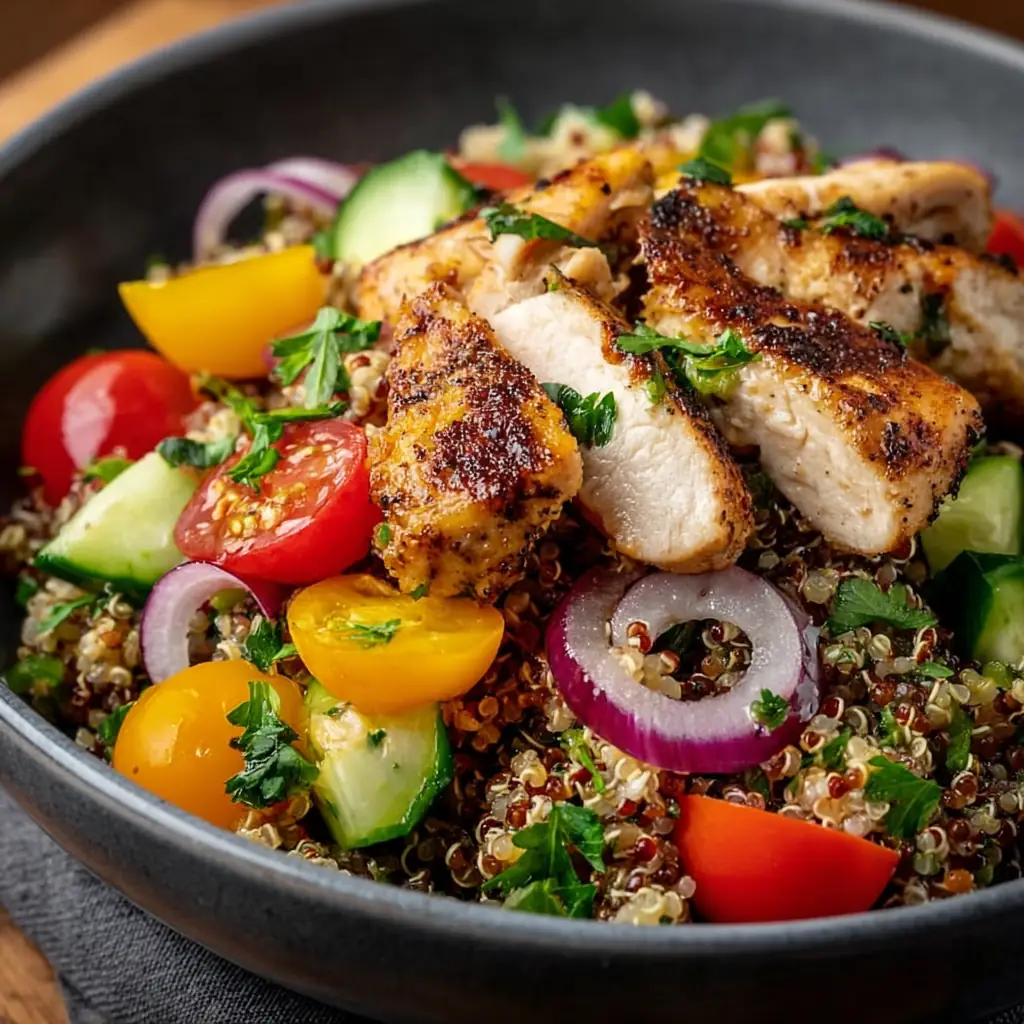 Salade quinoa poulet