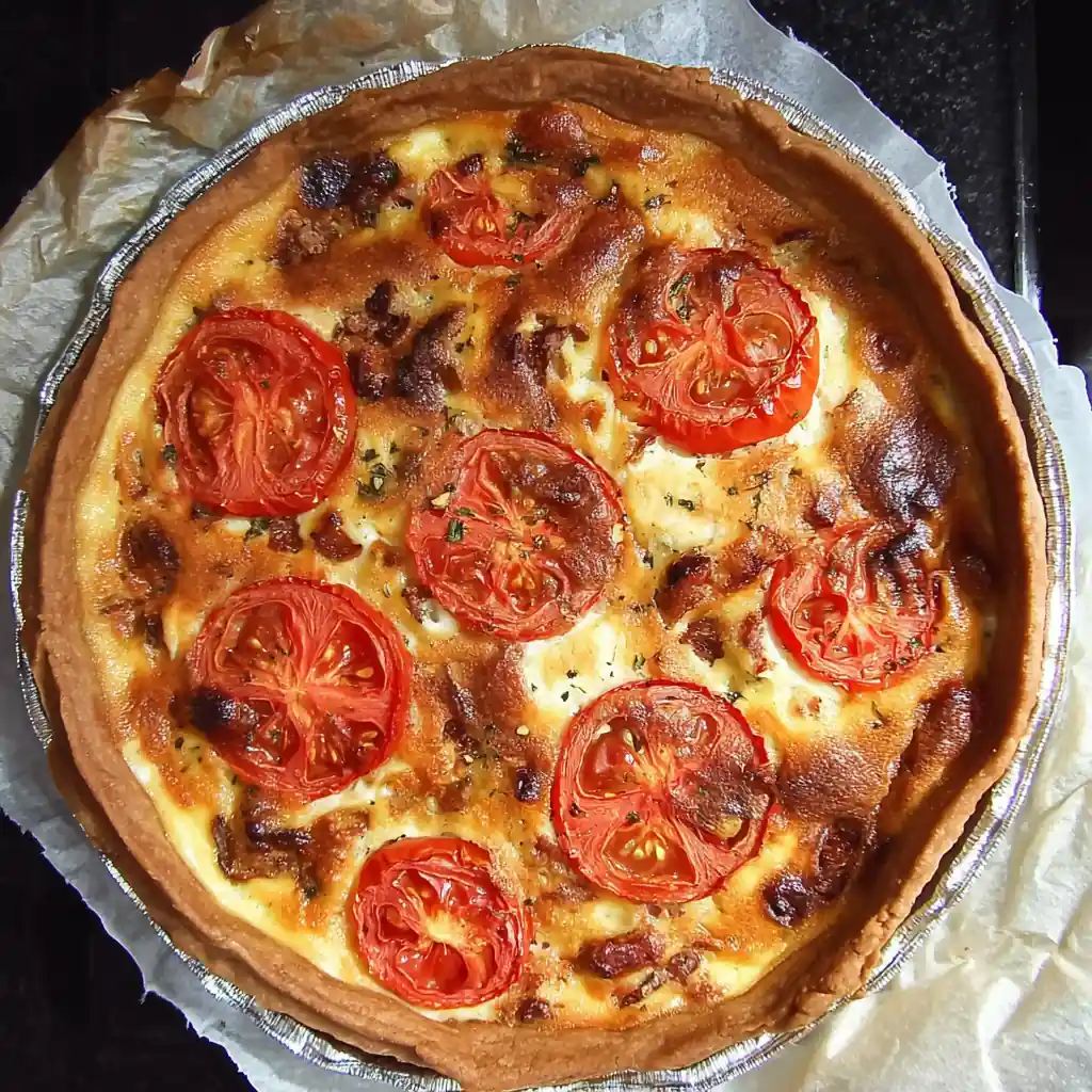 Tarte provençale à la tomate et au chèvre facile et savoureuse 4 Tarte provençale
