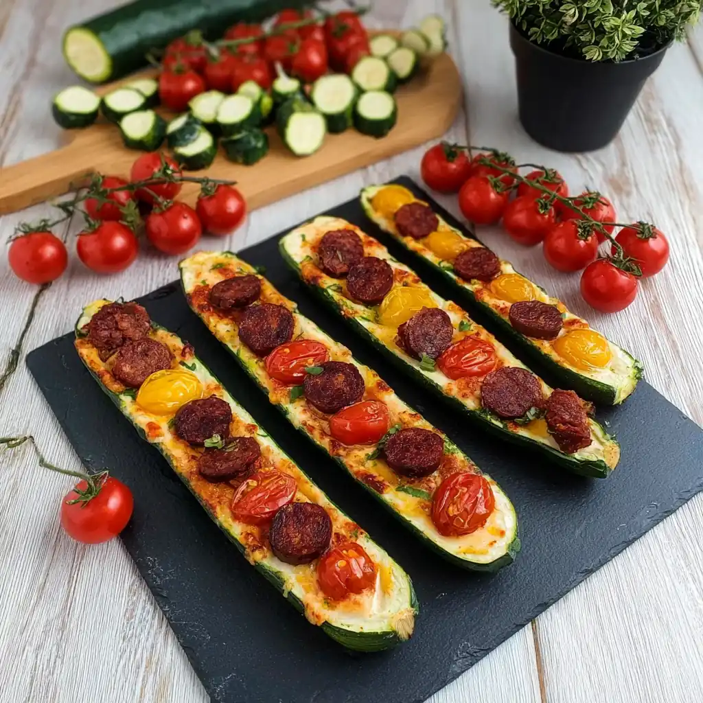 Courgette pizza
