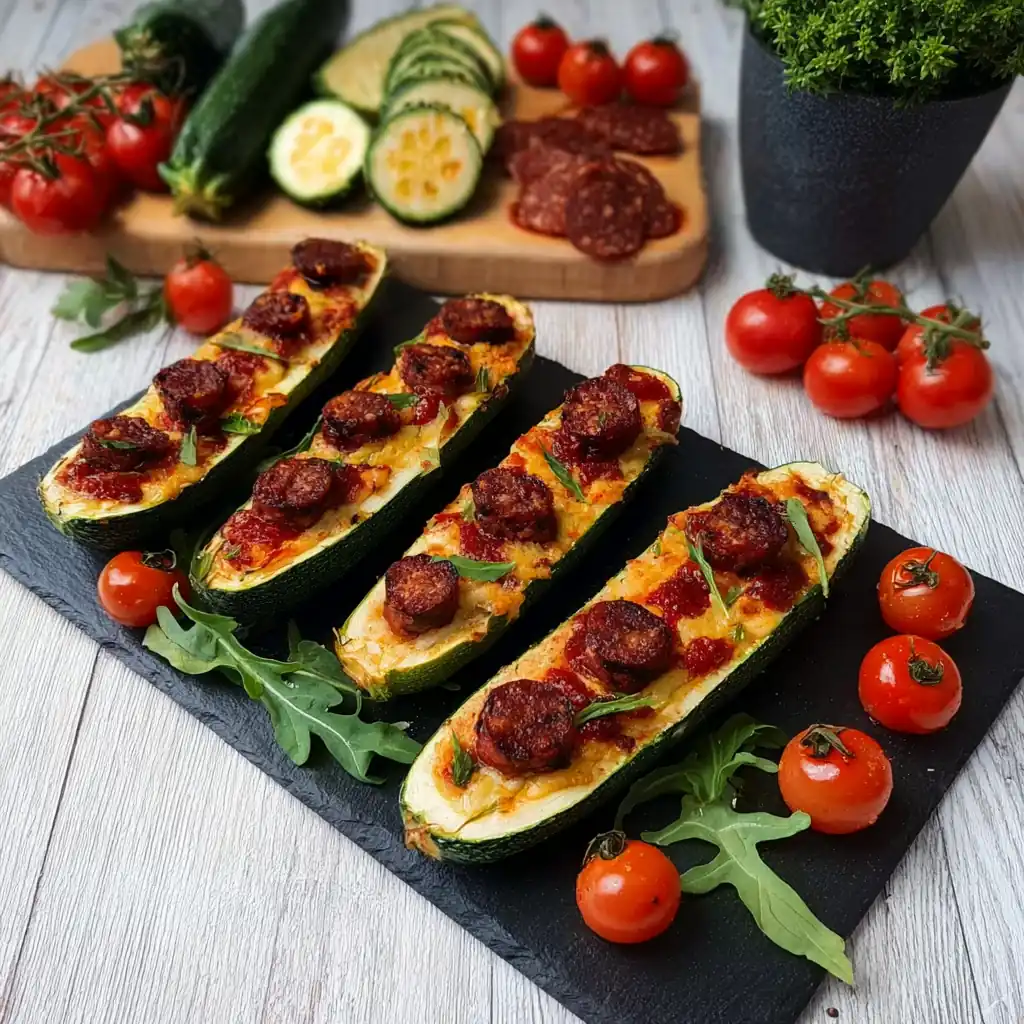 Courgette pizza